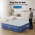 King Air Bed Inflatable Mattress with Built In Pump & Pillow