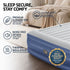 King Air Bed Inflatable Mattress with Built In Pump & Pillow