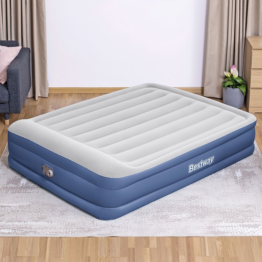 Queen Air Bed Inflatable Mattress with Built In Pump & Pillow