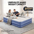 Air Bed Queen 56cm Coil Beam Built-in Electric Pump Navy