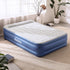 Air Bed Queen 56cm Coil Beam Built-in Electric Pump Navy