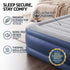 Queen Size Air Bed with Built-In Pump, Pillow & Flocked Surface