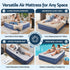 Queen Size Air Bed with Built-In Pump, Pillow & Flocked Surface