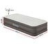 Bestway Single Air Mattress with Built-in Pump Fortech Inflatable Bed 46cm