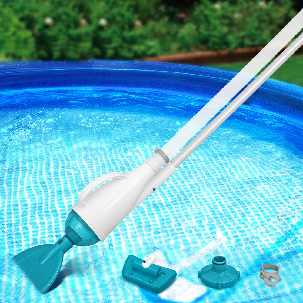 Pool Cleaner 2 Cleaning Heads Vacuum 6m Hose 1.9m Aluminium Pole