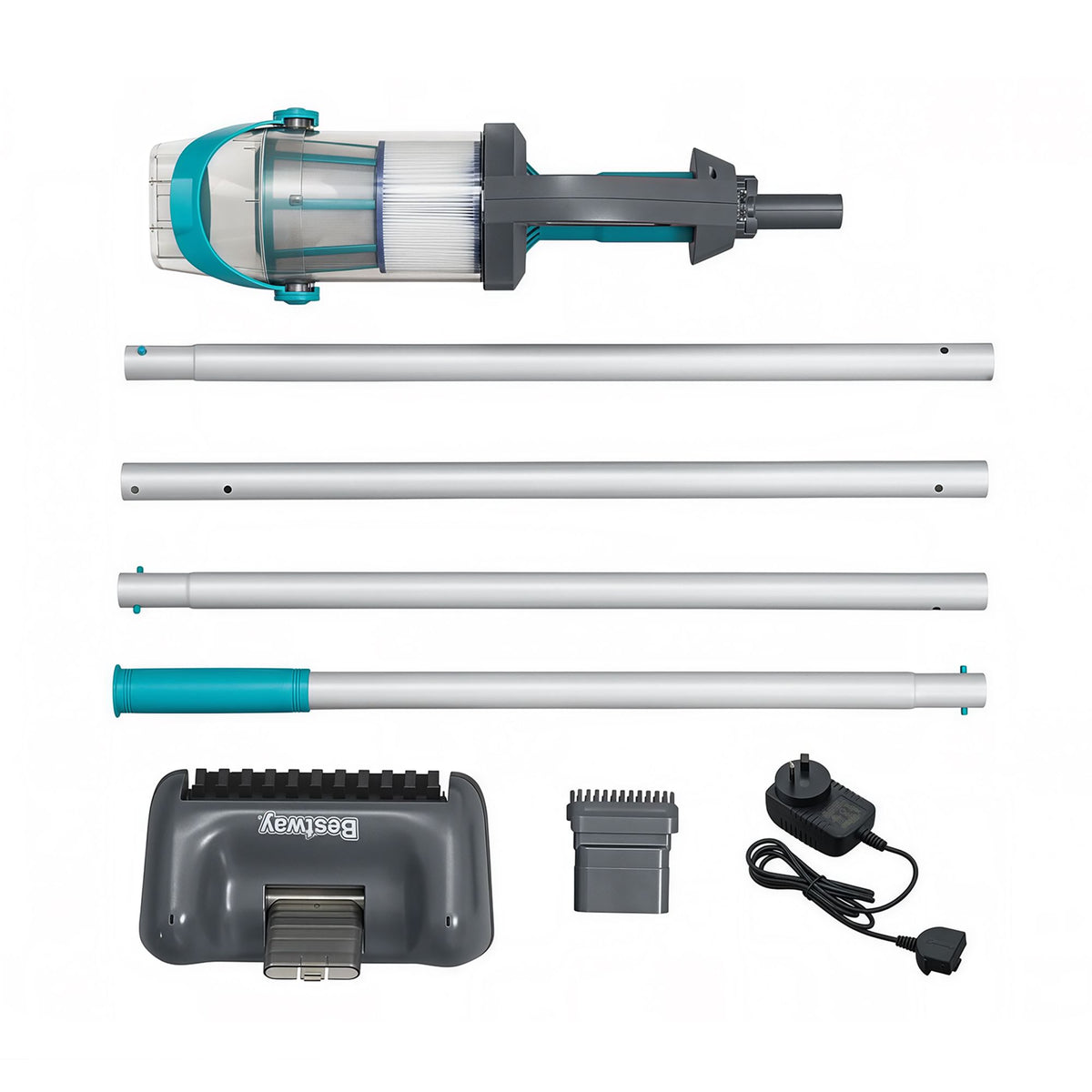 Bestway AquaGrip Handheld Rechargeable Pool Vacuum 2L Above Ground Pools LED