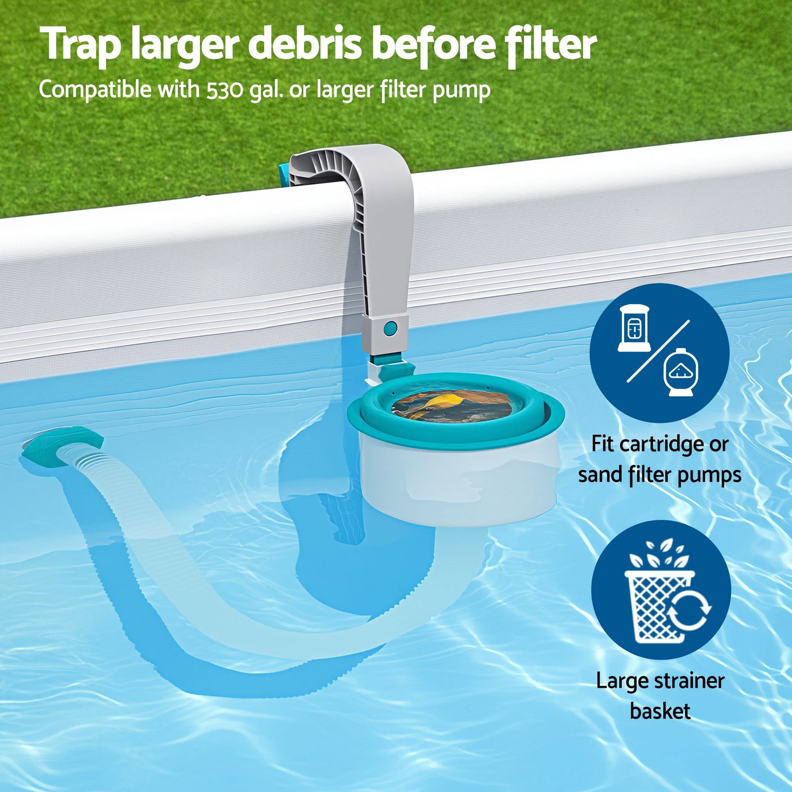 Bestway Pool Surface Skimmer Above Ground Swimming Pools Water Debris Cleaner