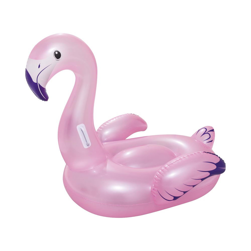 Kids Flamingo Rider Ride On Float Floating Seat Pool Lounger 1.27Mx1.27M