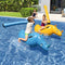 Bestway Rhino Ride-On Pool Float Toy Set of 2 with Boppers for Kids Aged 3-12