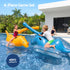 Bestway Rhino Ride-On Pool Float Toy Set of 2 with Boppers for Kids Aged 3-12