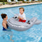 Shark Ride-On Pool Float Toy Floaties for Kids 45kg Capacity Grey
