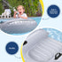Shark Ride-On Pool Float Toy Floaties for Kids 45kg Capacity Grey