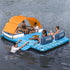 Pool Float Island Inflatable Lounge 6-person Raft Seat Canopy