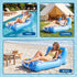 Inflatable Pool Float Sun Lounger with Cup Holder 163x94cm Blue
