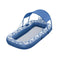 Inflatable Floating Float Lounger with Sunshade Canopy 1.98Mx1.12M Blue