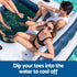 Inflatable Floating Island Float Lounger Pool Bed 4.16Mx2.68M