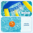 Inflatable Pool Basketball Hoop Float Set with Ball, Stable Base, Blue