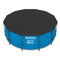 Pool Cover 3.7m Round PVC UV Resistant Drainage Holes with Ropes
