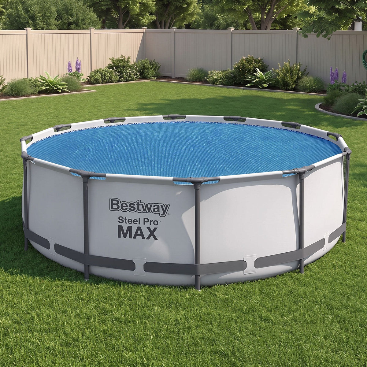 Bestway Solar Pool Cover for 3.66m Round Above Ground Pools, Bubble Heat Blanket
