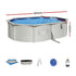 Swimming Pool 500x366x122cm Steel Frame Above Ground Pools Filter Pump Ladder 16296L