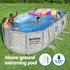 Bestway Swimming Pool 549x274x122cm Steel Frame Above Ground Pools Filter Pump Ladder 13430L