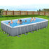 Bestway 7.32m Power Steel Above Ground Pool, 30045L, Pump, Ladder, Cover