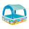 Kids Inflatable Canopy Play Pool 140cm UV Sunshade Marine Graphics