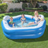 Bestway Kids Inflatable Pool 2.13m x 2.06m with Seats Headrests & Cup Holders