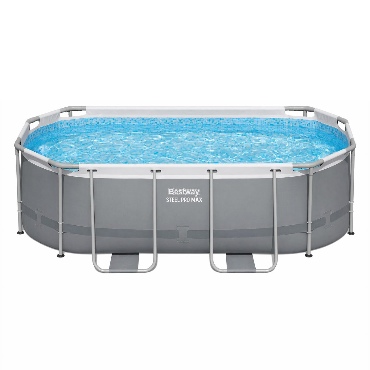 Swimming Pools 305cm x 200cm x 84cm Steel Above Ground Backyard Pool Set