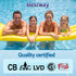 Swimming Pools 305cm x 200cm x 84cm Steel Above Ground Backyard Pool Set