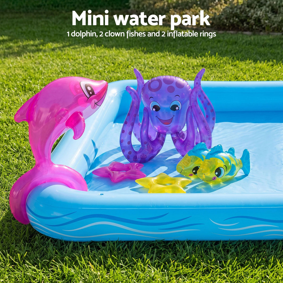 Kids Pool 239x206x86cm Inflatable Above Ground Play Pools 308L