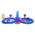 Bestway Kids Inflatable Play Splash Pool with Slide Ball Tossing Toys Coral Basket