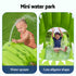 Inflatable Alligator Kids Play Pool with Slide 234cmx163cm Green