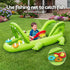 Inflatable Alligator Kids Play Pool with Slide 234cmx163cm Green