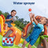 Bestway Inflatable Kids Pool with Slide Balls Play Dinosaur Toy 262cmx188cm