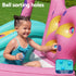 Inflatable Butterfly Kids Play Pool Park with Slide 180cm Pink