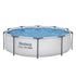 Bestway 305CM Swimming Pools Steel Above Ground Round Backyard Pool Set White