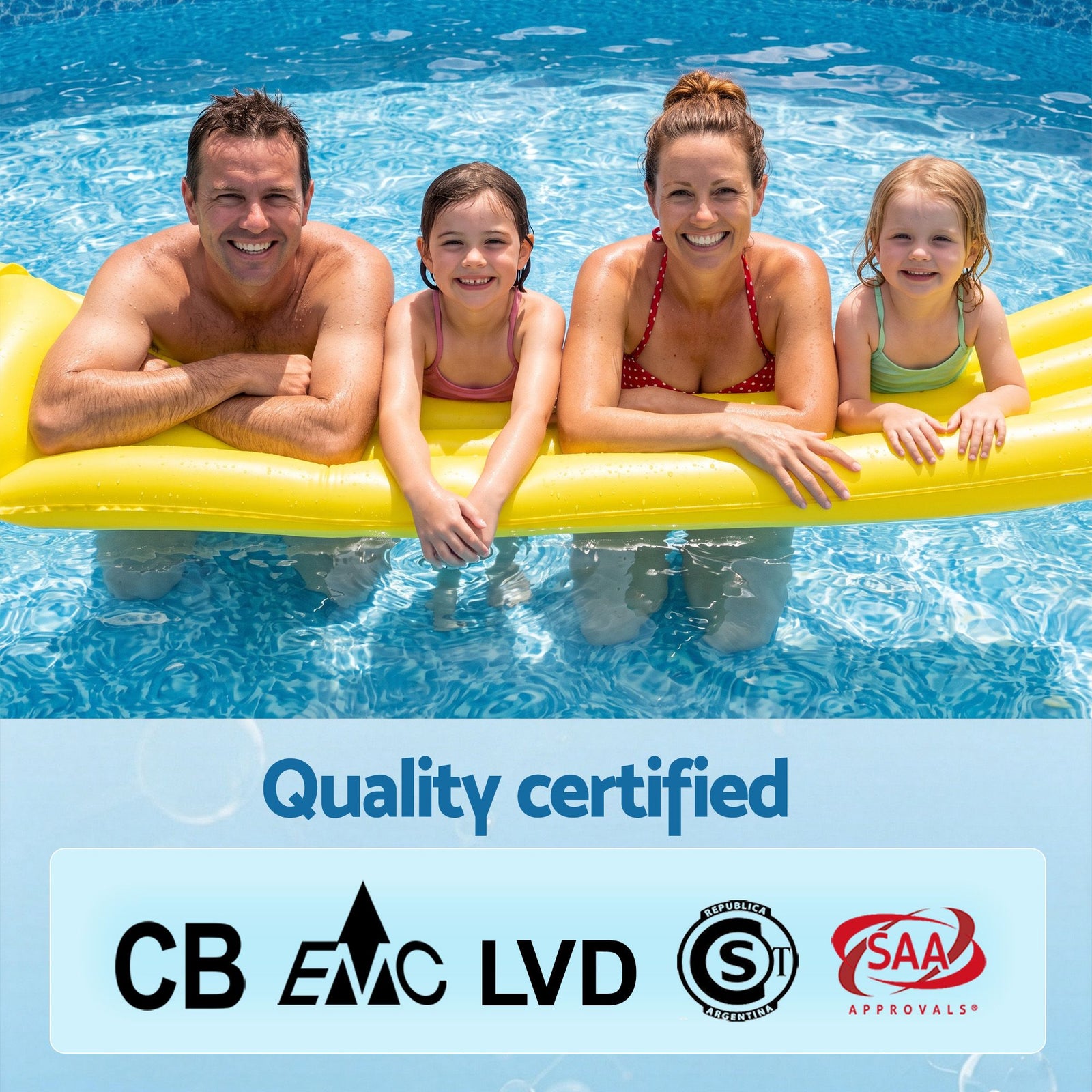Bestway 305CM Swimming Pools Steel Above Ground Round Backyard Pool Set White