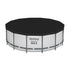Bestway Swimming Pool 427x427x122cm Steel Frame Above Ground Pools Round Filter Pump Ladder