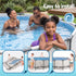 427CM Swimming Pools Steel Above Ground Round Backyard Pool Set White