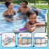 427 x 107cm Above Ground Steel Round Swimming Pool Set, Backyard, White