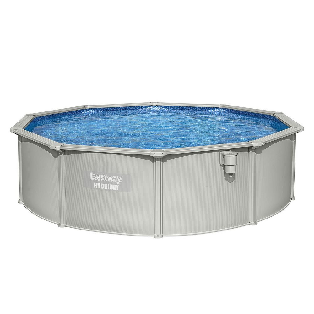 Bestway Hydrium 4.57m Round Steel Wall Pool Set Sand Filter Pump Ladder 17430L