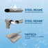 Swimming Pools 396cm x 107cm Steel Above Ground Canopy Backyard Pool Set White