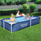 Steel Pro Frame Above Ground Pool 2.21m Family PVC Outdoor Pool Set