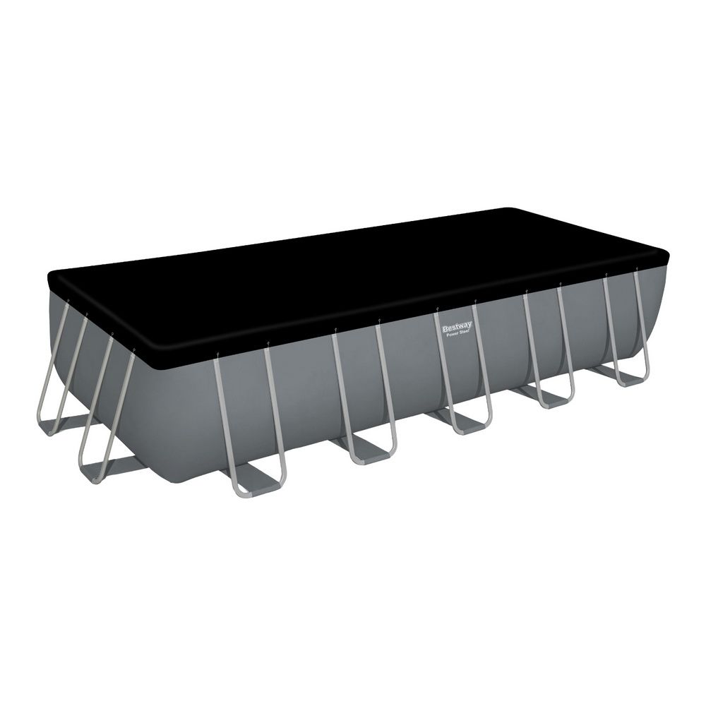 640x274x132cm Power Steel Above Ground Pool Set 19281L with Pump Ladder