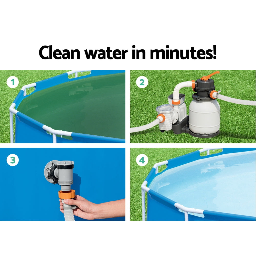Bestway Pool Pump Sand Filter 1500GPH 5678L/H Pools Flowclear Filters