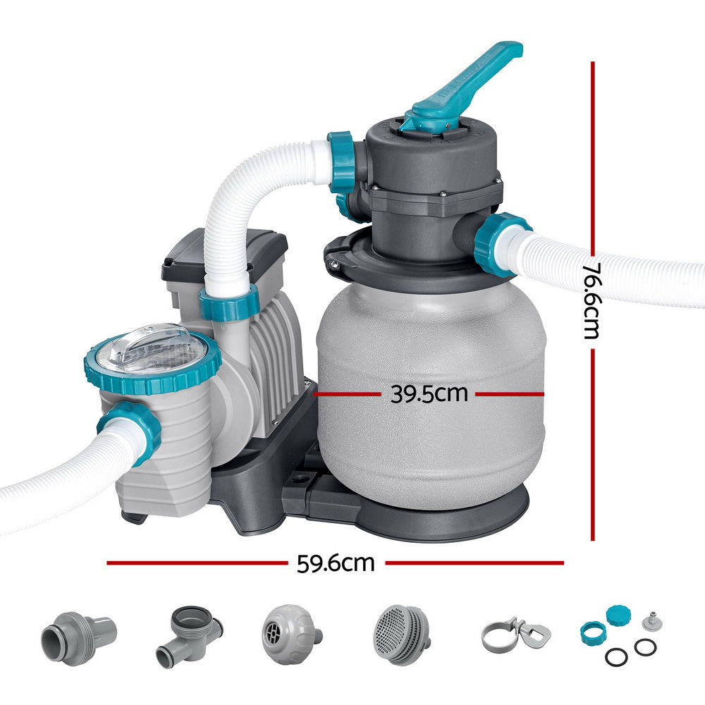 Pool Pump Sand Filter 1500GPH 5678L/H Pools Flowclear Filters