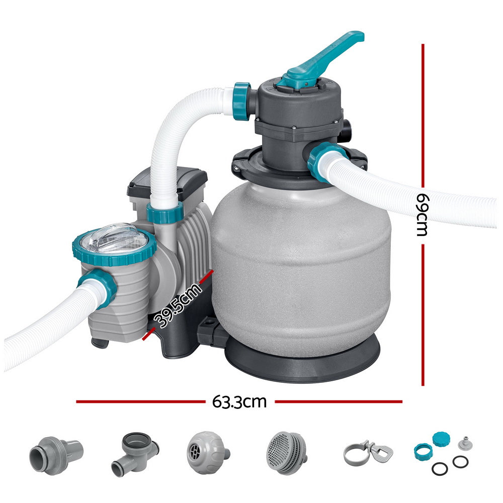 Pool Pump Sand Filter 2200GPH 8327L/H Pools Flowclear Filters