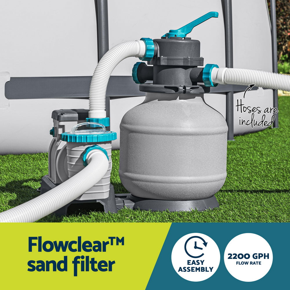 Pool Pump Sand Filter 2200GPH 8327L/H Pools Flowclear Filters