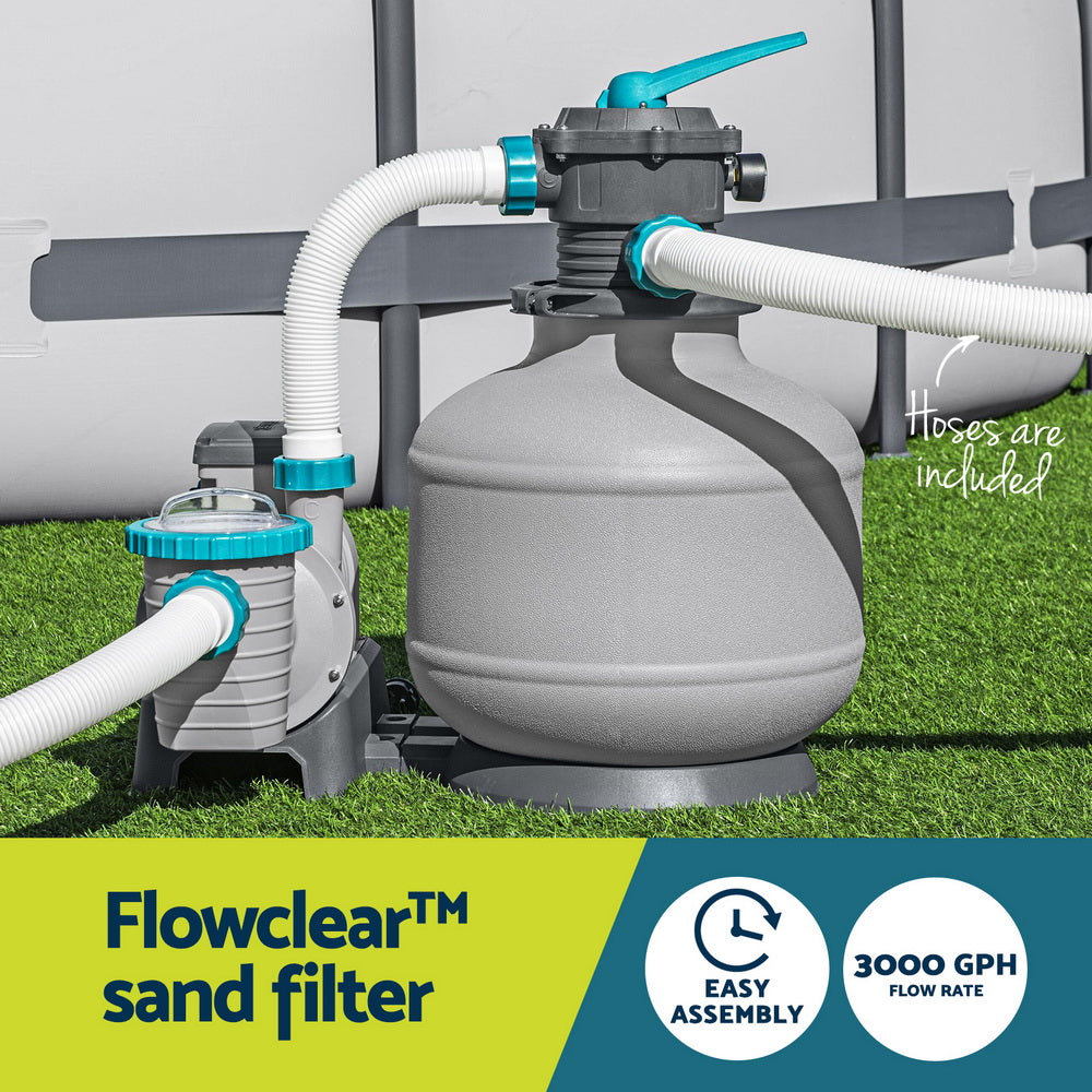 Pool Pump Sand Filter 3000GPH 11355L/H Pools Flowclear Filters